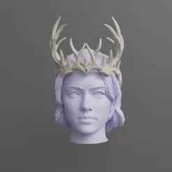 Elven Antler/Horn Crown 3D | Forest Queen/Druid Cosplay STL Model |
