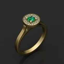 emerald diamond ring