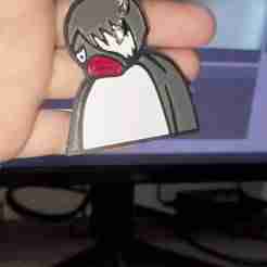🐧 Emo Pingu Meme Free Keychain 🐧