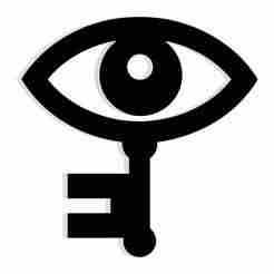 enchanted key turning into a lock with an eye 3 - 2D/3D Wall Art STL+SVG For CNC Router, Plasma, Waterjet, Laser & 3D Printer