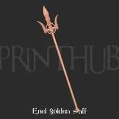 Enel golden staff one piece for cosplay 3D print model