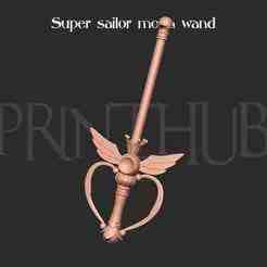 Energy Rainbow Moon Wand 3d print model