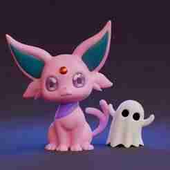 ESPEON POKEMON HALLOWEEN - STL & 3mf Multicolor