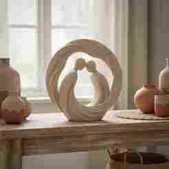 Eternal Circle Lovers Sculpture
