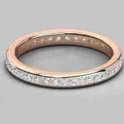 Eternity princess cut band channel setting jewelry 3D Model