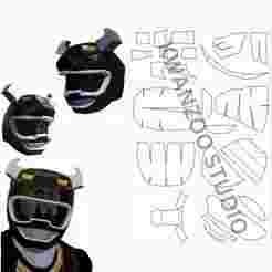 Eva Foam Power Ranger Wild Force Black ranger helmet