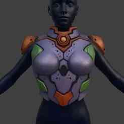 Eva Unit Female Chest Plate & Pauldrons