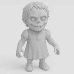 Evil Doll Statue – 3D Printable Horror Figurine STL