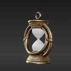Exquisite Vintage Time-Flow Mechanism Pendant - DIY 3D Printable Relic with Movable Rings