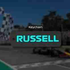F1 Russell Keychain