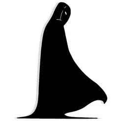 faceless figure in a long cloak 2 - 2D/3D Wall Art STL+SVG For CNC Router, Plasma, Waterjet, Laser & 3D Printer