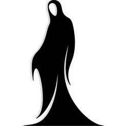 faceless figure in a long cloak 4 - 2D/3D Wall Art STL+SVG For CNC Router, Plasma, Waterjet, Laser & 3D Printer