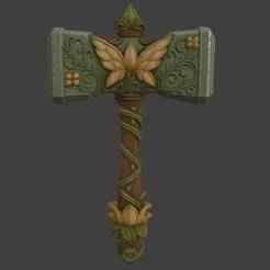 Fae Battle Hammer