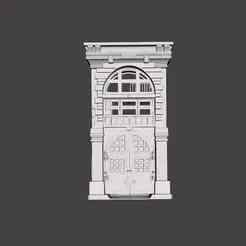 FAN ART REAL GHOSTBUSTERS FIREHOUSE ENTRANCE DIORAMA