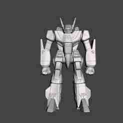 FAN ART ROBOTECH MACROSS VF-1 RETRO SOFUBI