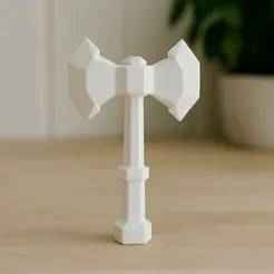 Fantasy Battle Axe - Stylized Weapon
