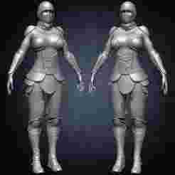 Female Armor Suit Kitbash Volume 01