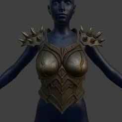 Female Horde Breastarmor and Spiked Pauldrons