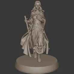 Female Mage – DnD Fantasy Character 3D Print Model