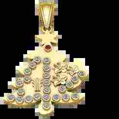 Festive Christmas Tree Pendant