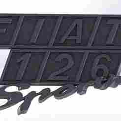 Fiat 126 sporting badge