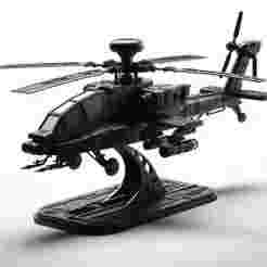Fighting Helicopter Showpiece 3D Print – Military Aircraft Model