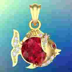Fish pendant - Womens pendant - N916036