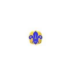 Fleur de Lis Scout Turk Canute Woggle