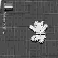 flexi Dancing kitten keychain / flexi gatito bailarín llalavero