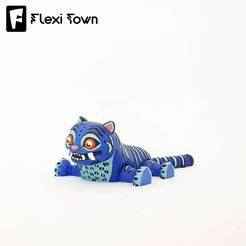 Flexi Derpy Tiger, K-POP Demon Hunters, Articulated fidget figure, 3mf included
