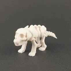 Flexi Skeleton Dog | Print-in-place | No Support