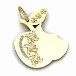 Floral Blossom Apple Pendant