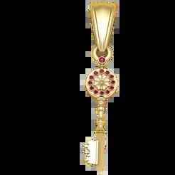 Floral Key Necklace