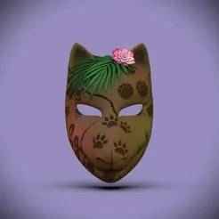 Floral Safari Print Mask