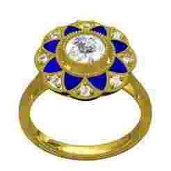 Floral Style Engagement Ring
