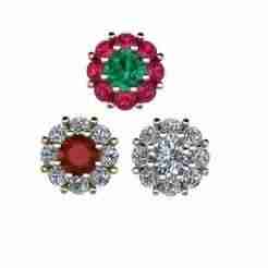 flower 8 petal studs