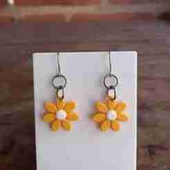 FLOWER DANGLING EARRINGS
