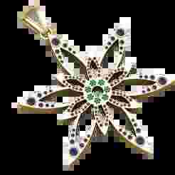 Flower-Shaped Pendant