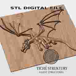 Flying Dragon – Fantasy Style – 3D STL Model
