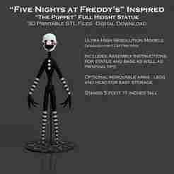 FNAF Inspired Full Sized Puppet Statue - Five Nights at Freddy's