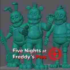 FNaF Plus - Main Animatronics Pack (3D Print STL Collection)