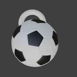 Football Soccer Ball Keychain STL - No Supports Easy Print