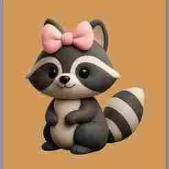 FOREST ANIMAL BABY RACCOON