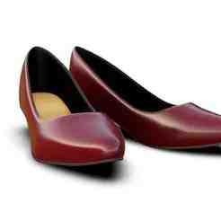 Formal Pumps Women’s Shoes (Burgundy)