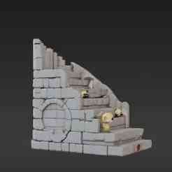 Four Houses Collector's Stand - Tiered Display for Small Vinyl Figures