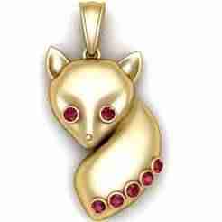 Fox Pendant – 3D Printable Model