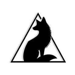 fox sitting inside a triangle 1 - 2D/3D Wall Art STL+SVG For CNC Router, Plasma, Waterjet, Laser & 3D Printer