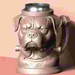 Frankenstein Bulldog Can Holder – 3D Printable Monster Dog Drink Holder