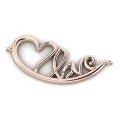 free gold love pendant