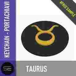 Free Taurus Zodiac Keychain – Sample Version  | Portachiavi Toro – Versione Gratuita